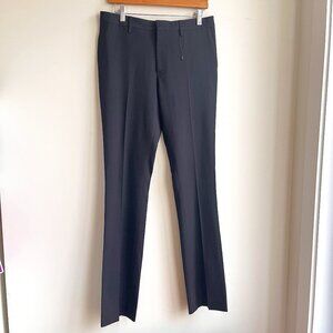 Saint Laurent Flat Front Lightweight Wool Trousers